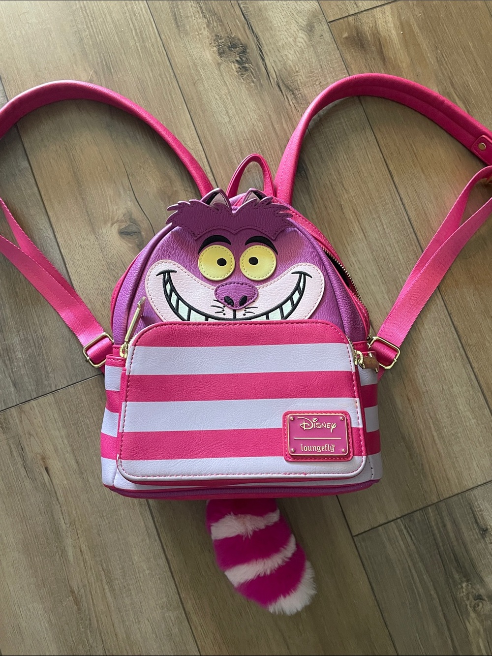 Loungefly Pink & White Cheshire Cat Kids Mini Backpack